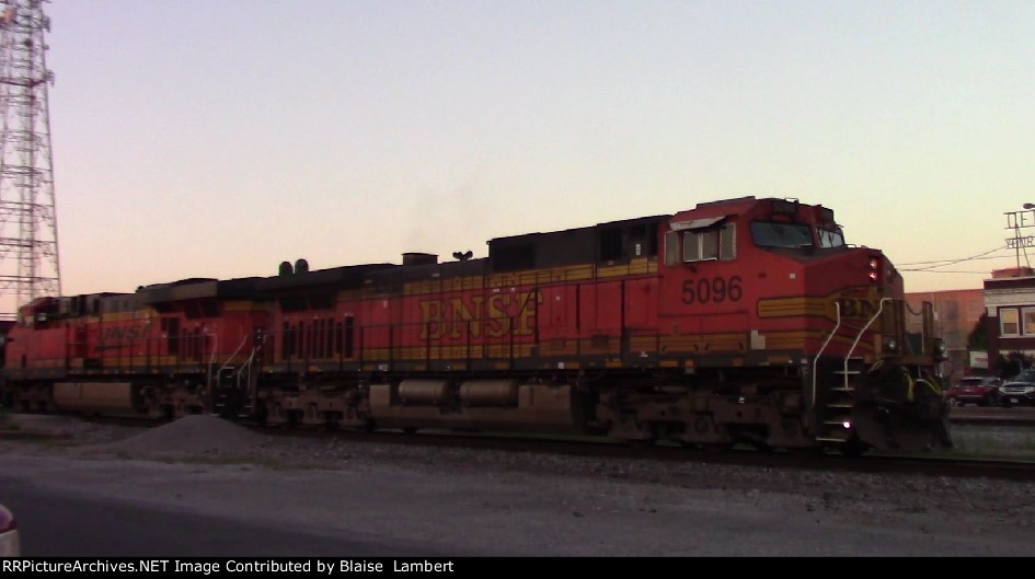 BNSF coal train DPUs